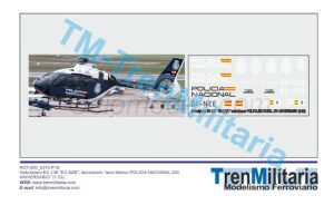 Helicóptero EC-135 "EC-NZE", POLICIA NACIONAL 200 ANIVERSARIO". Escala 1:72. Marca Trenmilitaria. Ref: 000_8372