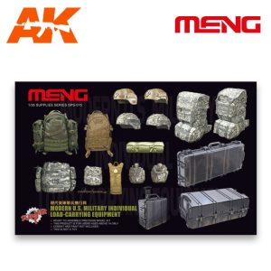 Militar individual moderno equipamiento y cargas. Escala 1:35. Marca Meng. Ref: SPS-015