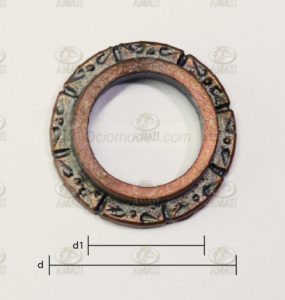 Pie de mastil 12 mm. 2 unidades. Marca Amati. Ref: 439512, 4395/12