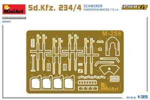 Sd.Kfz. 234/4 SCHWERER PANZERSPÄHWAGEN 7,5 cm. INTERIOR KIT. Escala 1:35. Marca Miniart. Ref: 35427