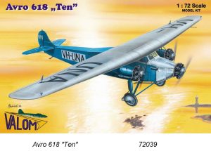 Set avión Avro 618 "Ten". Escala 1:72. Marca Valom. Ref: 72039