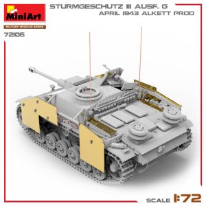 STURMGESCHUTZ III AUSF. G, APRIL 1943 ALKETT PROD. Escala 1:72. Marca Miniart. Ref: 72106