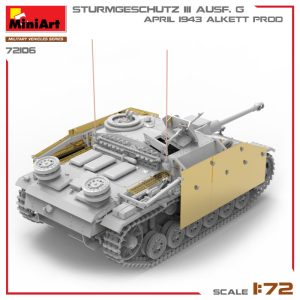 STURMGESCHUTZ III AUSF. G, APRIL 1943 ALKETT PROD. Escala 1:72. Marca Miniart. Ref: 72106