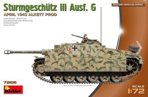 STURMGESCHUTZ III AUSF. G, APRIL 1943 ALKETT PROD. Escala 1:72. Marca Miniart. Ref: 72106