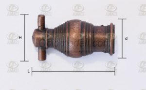 Tubo de Mortero o Bombarda 18mm. 1ud. Marca Amati. Ref: 418002, 4180/02