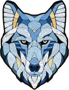 Puzzle WOLF, L, madera contrachapada. Marca Ewa. Ref: 0350, La colaboración con Andreas Preis aporta un valor artístico significativo, convirtiendo este rompecabezas en una pieza única y exclusiva en el mercado.