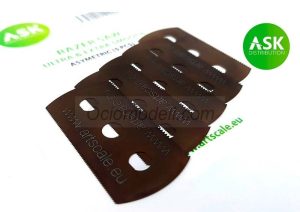 ASK holder- ultra and extra smooth asymmetric 70/43 teeth 5 pc.. Marca ASK. Ref: 200-T0004, proporciona una sujeción estable y segura para tus piezas de modelismo.