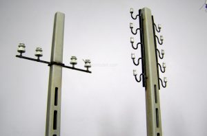 CONCRETE TELEGRAPH POLES. Escala 1:35. Marca Miniart. Ref: 35563, pueden ser un complemento realista para representar calles y paisajes urbanos.