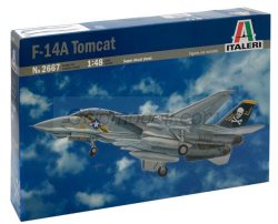 F-14A TOMCAT. Escala 1:48. Marca Italeri. Ref: 2667, Durante su extensa carrera operativa, el F-14 participó en numerosos conflictos y misiones, demostrando su capacidad para enfrentarse a amenazas aéreas tanto de aviones enemigos como de misiles