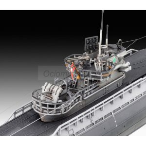 German Submarine Type IX C-40 U190. Escala: 1:144. Marca: Revell. Ref: 05167, tenía una tripulación de alrededor de 48 a 56 miembros, incluyendo oficiales y marineros,