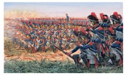 Granadiers franceses. Escala 1:72. Marca Italeri. Ref: 6072, fueron una unidad de élite del ejército francés, conocida por su valentía y disciplina en el campo de batalla