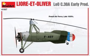 LIORE-ET-OLIVER LeO C.30A Early Prod. Escala 1:35. Marca Miniart. Ref: 41007, avión militar francés que se destaca por su diseño aerodinámico y su potente motor