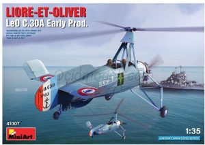 LIORE-ET-OLIVER LeO C.30A Early Prod. Escala 1:35. Marca Miniart. Ref: 41007, avión militar francés que se destaca por su diseño aerodinámico y su potente motor