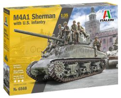 M4A1 SHERMAN with U.S. 10 infantry . Escala 1:35. Marca Italeri. Ref: 6568