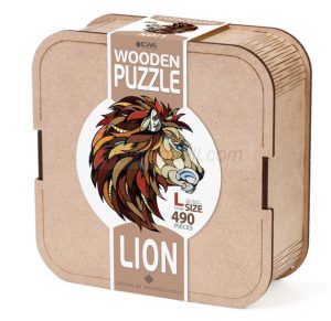 Puzzle LEON, L, madera contrachapada. Marca Ewa. Ref: 0181, es una oportunidad para sumergirse en un mundo de creatividad, color y desafíos. Con sus 490 piezas de madera contrachapada