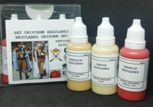 Set de 3 Acrilicos, Set Uniforme Regulares. Bote 17 ml. Marca BMR MODELS. Ref: SETFREGULARES., El set incluye 3 botes de acrílicos de 17 ml cada uno, lo que proporciona una cantidad adecuada de pintura para diferentes proyectos de modelismo