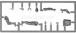 U.S. SOLDIERS WITH WLA MOTORCYCLES. Escala 1:35. Marca Miniart. Ref: 35422, fueron producidas por Harley-Davidson durante la Segunda Guerra Mundial para uso militar