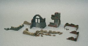 WALLS AND RUINS WWII. Escala 1:72. Marca Italeri. Ref: 6087.