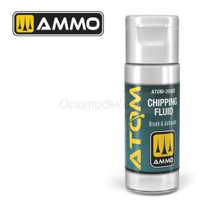 ATOM Efectos de Desconchones. Nueva Fórmula. Bote 20 ml. Marca Ammo by Mig Jimenez. Ref: ATOM-20502, Diluyente especial para pinturas acrílicas