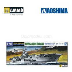 British Aircraft Carrier HMS Arkroyal (1941 - Bismarck Pursuit). Escala: 1:700. Marca: AOSHIMA. Ref: 010181