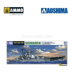 German Battleship Bismarck. Escala: 1:700. Marca: AOSHIMA. Ref: 042595