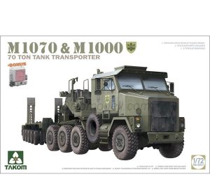 Transportes de Tanques M1070 y M1000 de 70 Toneladas. Escala 1:72. Marca Takom. Ref: 5021, se entregó al Ejército de los EE. UU. en aproximadamente 2500 unidades