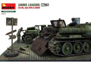 AMMO LOADING. SU-85, GAZ-MM & CREW. BIG SET. Escala 1:35. Marca Miniart. Ref: 36071