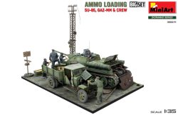 AMMO LOADING. SU-85, GAZ-MM & CREW. BIG SET. Escala 1:35. Marca Miniart. Ref: 36071, incluye 6 figuras detalladas que añadirán vida y realismo a tu diorama