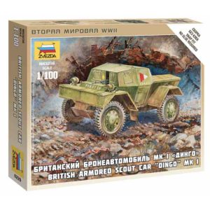 British Armored Scout Car "Dingo" Mk.I. Escala 1:100. Marca Zvezda. Ref: 6229