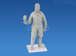 German Luftwaffe Pilots and Ground Personnel in Winter Uniform. Escala 1:48. Marca ICM. Ref: 48086