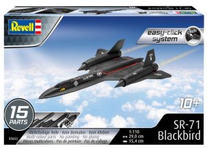 Lockheed SR-71 Blackbird easy-click system. Escala 1:110. Marca Revell. Ref: 03652