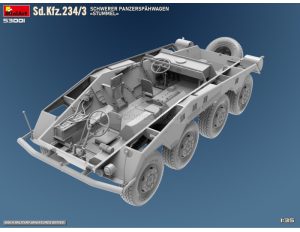 Sd.Kfz.234/3 SCHWERER PANZERSPÄHWAGEN «STUMMEL». Escala 1:35. Marca Miniart. Ref: 53001