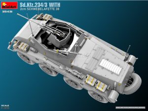 Sd.Kfz.234/3 WITH 2cm SCHWEBELAFETTE 38. Escala 1:35. Marca Miniart. Ref: 35431