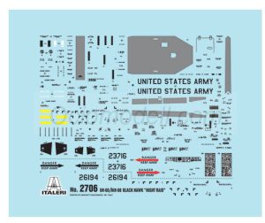 UH - 60 / MH - 60 BLACK HAWK. Escala 1:48. Marca Italeri. Ref: 2706