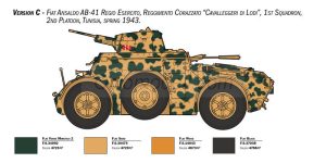 Autoblinda AB 41 with Bersaglieri El Alamein, 6 figuras. Escala 1:35. Marca Italeri. Ref: 6591, fue diseñado por Fiat-Ansaldo para su uso en los departamentos de exploración del Real Ejército Italiano 4 Autoblinda AB 41 with Bersaglieri El Alamein, 6 figuras. Escala 1:35. Marca Italeri. Ref: 6591