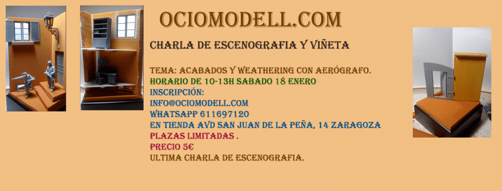 ÚLTIMO PROCESO ACABADOS Y WEATHERING DE LA VIÑETA CON AERÓGRAFO.