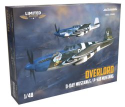 OVERLORD: MUSTANGS DEL DÍA D / P-51B MUSTANG DUAL COMBO, Edición Limitada. Escala 1:48. Marca Eduard Ref: 11181, las dos versiones del P-51B Mustang en este set permite al montador explorar las diferencias y similitudes entre ambas variantes,