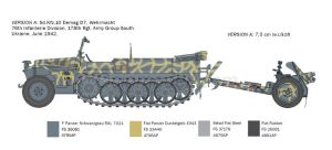 Sd. Kfz. 10 Demag D7 with 7,5 cm leIG 18 and 9 crew. Escala 1:35. Marca Italeri. Ref: 6595