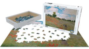 The Poppy Field, Claude Monet. Puzzle Horizontal, 1000 pz. Marca Eurographics. Ref: 6000-0826