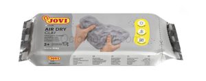 AIR DRY CLAY Pastilla pasta modelar endurecible al aire 250 g Gris. Marca JOVI. Ref: 83G