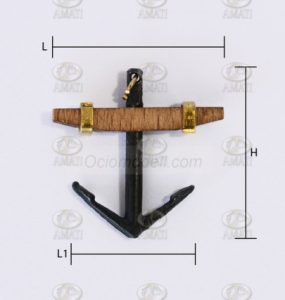 Ancla Española, 40mm. 1 ud. Marca Amati. Ref: 401540, 401540