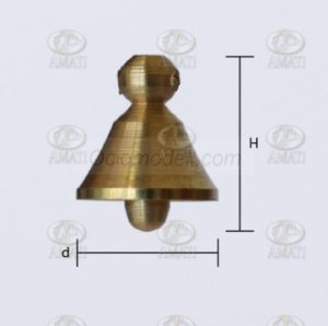 Campanas, 6 mm. 1 und. Marca Amati. Ref: 414006, 4140/06