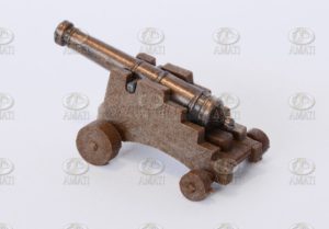 Cañón con cuñera madera 20 mm. 1 ud. Marca Amati. Ref: 415520, 4155/20