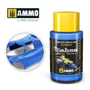 Cobra Motor Azul Williams. Bote 30 ml. Marca Ammo by Mig Jimenez. Ref: AMIG0331, 0331 2 Cobra Motor Azul Williams. Bote 30 ml. Marca Ammo by Mig Jimenez. Ref: AMIG0331, 0331