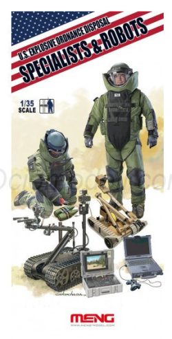Explosive Ordnance Disposal Specialists & Robots. Escala 1:35. Marca Meng. Ref: HS-003