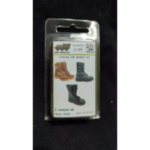 Huella de Botas ET, 3 Tipos diferentes. Marca BMR MODELS. Ref:3D35009