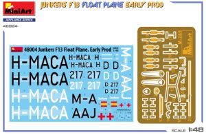 Junkers F13 Float Plane. Early Prod. Escala 1:48. Marca Miniart. Ref: 48004