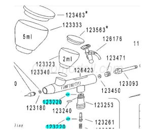 Junta de recambio para modelos Infinity, Evolution, Ultra, Colani, Grafo y Hansa. Marca Harder & Steenbeck. Ref: 123220