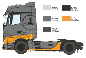 MB Actros MP4 Big Space - Grand Prix Edition. Escala 1:24. Marca Italeri. Ref: 3968