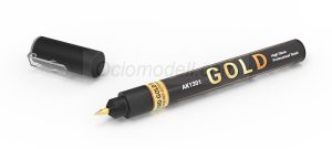 METALLIC LIQUID MARKER – ORO. Marca AK Interactive. Ref: AK1301